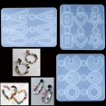 thumbnail image 4 of Earrings Casting Mold Irregular DIY Jewelry Silicone Mold Earrings Resin Mold, 4 of 8