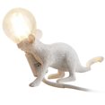 thumbnail image 3 of Table Lamp Mouse Desk Lamp Resin Animal Side Table Light E12 Light Bulb  White  EU Plug  Lying Mouse, 3 of 9