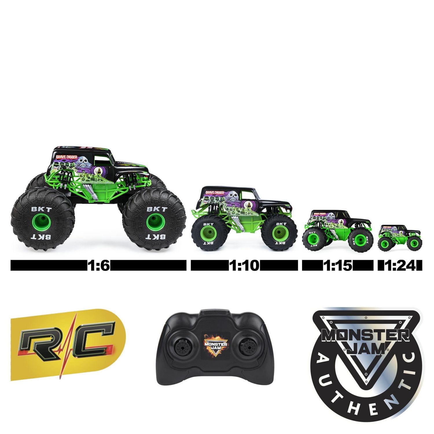 Monster Jam, Official El Toro Loco Remote Control Monster Truck, 1:24 Scale, 2.4 GHz, for Ages 4 and up