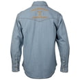 thumbnail image 2 of Yellow Stone Chemise en Denim Délavé Clair avec Logo Dutton Ranch - 2Xlarge, 2 of 6