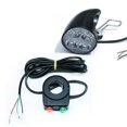 thumbnail image 1 of CNKOO 36/48V eBike Light Scooter Lamp Electric Bicycle 4 LED Front Headlight w/ Horn, 1 of 7