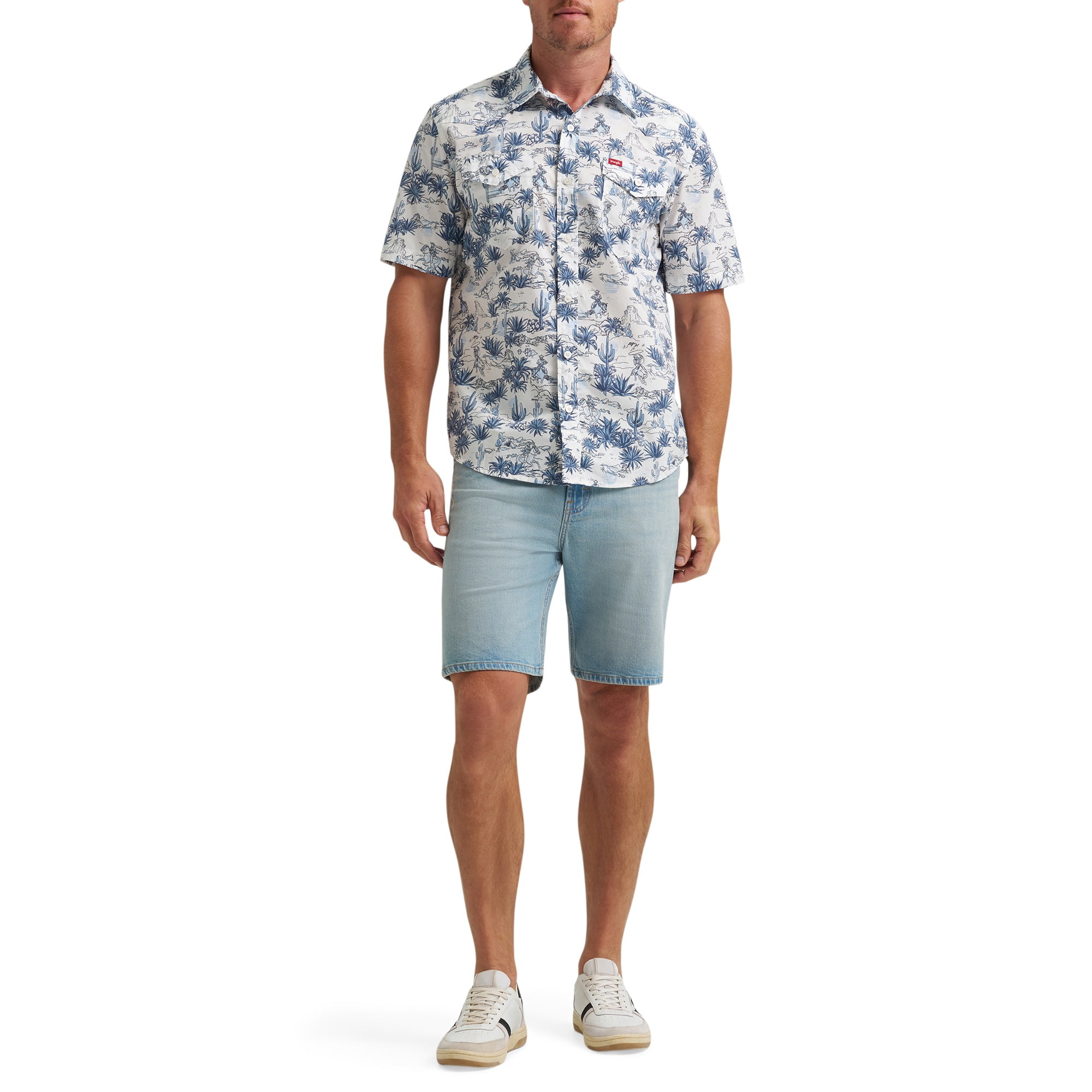 Chemise imprimée à manches courtes pour hommes Wrangler