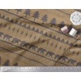 thumbnail image 2 of Soimoi Brown polyester Crepe Fabric Tribal African Fabric Prints By Yard 52 Inch Wide, 2 of 3