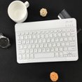thumbnail image 2 of Electronic Slim Portable Mini Wireless Bluetooth Keyboard for Tablet Laptop Smartphone iPad 9.7/10.1 inch white, 2 of 8