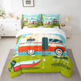thumbnail image 2 of Camp Travel Car Comforter Set 7 Piece Bed in a Bag Twin,Happy Camping Camper Decor Bedding Sets Retro Rustic Farmhouse Camping Gift Sheet Set with Comforter, 2 of 5
