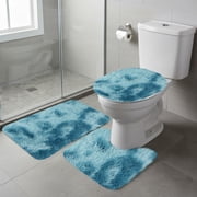 Winter Bathroom Rugs Mat 3 Set, EDHITNR Extra Soft Thick Absorbent Plush Bath Rugs, Non-Slip Quick Dry Machine Washable Bath Mats for Bathroom Floor Tub Shower