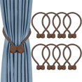 thumbnail image 1 of ORUYROP 8 Pcs Embrasses Magnétiques pour Rideaux, Style Européen Embrasses Pratiques pour Draperies, Embrasses Décoratives pour Draperies avec Support de Retenue pour Rideaux de Fenêtre, Aucun Outil Requis, 1 of 6