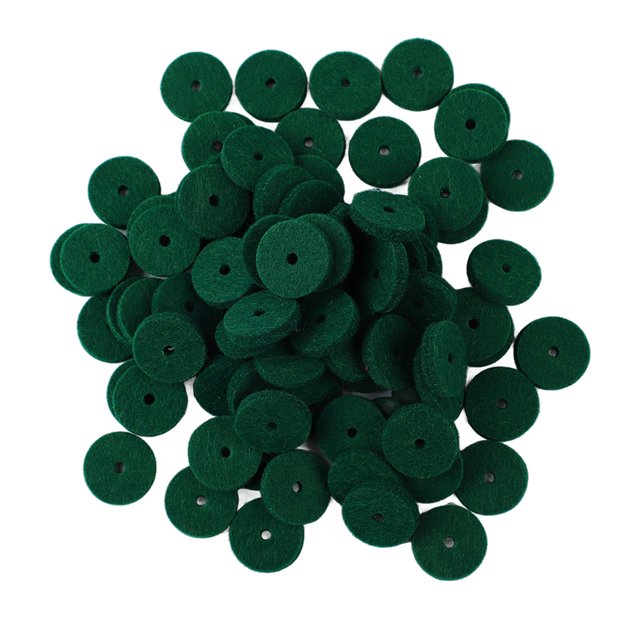 Clavier de Piano Tapis en Feutre, 90 Pcs Rond Rond Laveur de Feutre Vert pour Salle de Piano