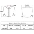 thumbnail image 4 of Blouse Dickie Blanche Factice Détachable Col Factice pour Femmes Accessoire Élégant Pièce de Superposition, 4 of 14