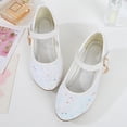thumbnail image 4 of Wdgfv Ballerines Filles Scintillantes Fête Mary Jane Chaussures de Princesse Blanches 9-9,5 Ans, 4 of 8