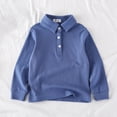 thumbnail image 2 of WUANDIXFA T-Shirts à Manches Longues pour Garçons T-Shirt à Manches Longues pour Enfants T-Shirt d'Automne pour Garçons T-Shirt à Manches Longues pour Enfants Hauts de Base T-Shirt pour Garçons Bleu Foncé, 4-5 Ans, 2 of 4