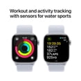 thumbnail image 4 of Apple Watch Series 10 GPS + Cellular 42mm Silver Aluminum Case with Blue Cloud Sport Loop, 4 of 9