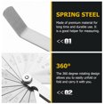thumbnail image 4 of Feeler Gauge Set Made of Spring Steel for Accurate Measurement 2pc, 4 of 8