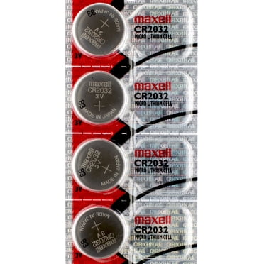 4 x Maxell CR2032 Batteries, Lithium Battery 2032