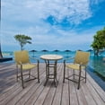 thumbnail image 4 of Four Seasons Courtyard Amalfi 3 Piece Balcony Height Outdoor Dining Set, 4 of 7