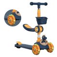 thumbnail image 4 of Trottinette à Pousser, Trottinette Pliante 3 en 1 à Hauteur Réglable, Trottinette à 3 Roues avec Roue Lumineuse pour Garçons Filles, 4 of 8