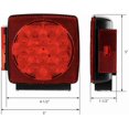 thumbnail image 4 of 12V LED Submersible Left and Right Trailer Lights Stop Tail Turn Signal Lights for Under 80 Inch Boat Trailer Truck RV Marine-Replacement for Your Incandescent Bulb Units, 4 of 6