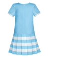 thumbnail image 2 of Robe Fille Bleue à Manches Courtes Jupe Plissée Uniforme Scolaire 7 Ans, 2 of 6
