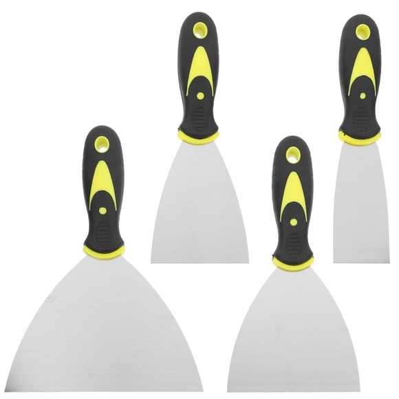 SHISUYAN 4 Pcs Wall Scraper for Paint Removal with Ergonomic Shaped Design