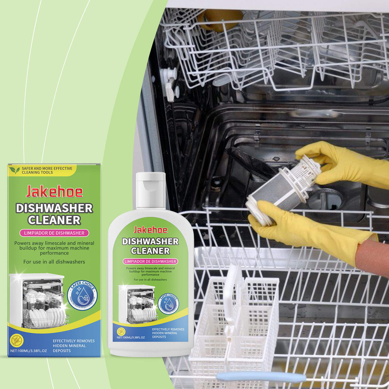 Meitianfacai Dishwasher Cleaner Decontamination Decontamination Oil Decontamination Efficient Decontamination Dishwasher Cleaner100ml