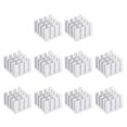 thumbnail image 1 of Unique Bargains Radiateurs Électroniques en Aluminium 14x14x10mm pour Puce MOS IC Ton Argent Lot de 10, 1 of 4