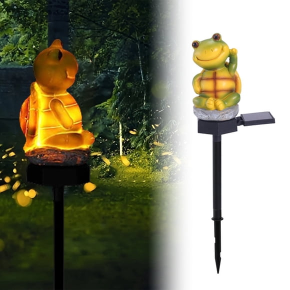 WIFKLSIIPG Cute Animal Solar Ground Insert Light Outdoor Resin Solar Light for Garden Yard Patio Decoration