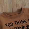 thumbnail image 3 of Baby Boys 2PCS Pants Sets Long Sleeve Round Neck Sweatshirt Tops Solid Color Pants Sets, 3 of 7