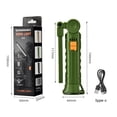 thumbnail image 3 of USB Rechargeable Waterproof LED Work Light - 1200mAh Battery, 360° Rotatable, 4 Lighting Modes, Magnetic & Hook for Camping, Automotive Repair, Emergency Use, 3 of 3