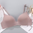 thumbnail image 2 of Kcodviy Women's Comfortable and Transparent Wireless Bras for Women Support Shoulder Strap Cordless Backless Women Bras Wireless Plus Size Spongeless with Convertible Shoulder Straps, 2 of 3