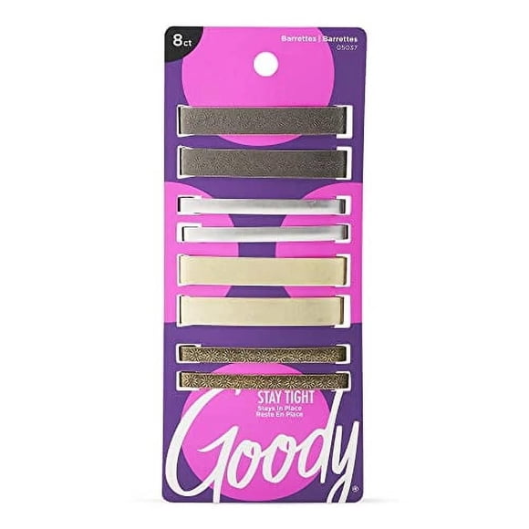 Goody Classics Patterned Stay Tight Barrette - 8Ct