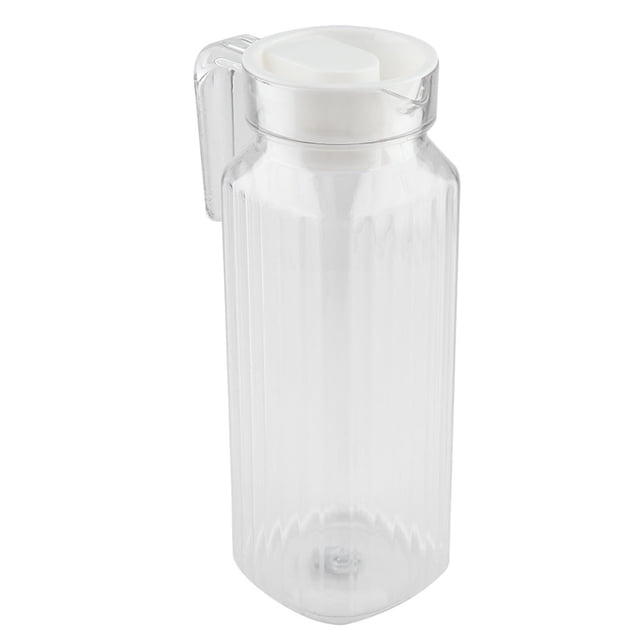 Pichet à Jus, Bouteille d'Eau Froide en Acrylique Transparente de 1100 ml pour Jus, Bouteille à Jus Hautement Recommandée