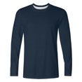 thumbnail image 3 of RXIRUCGD T-Shirt à Col Rond pour Hommes, Décontracté, Mode, Imprimé, Manches Courtes, Chandail, Bleu Marine, Taille : L, 3 of 4