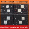 thumbnail image 1 of Replacement English Key Cap For MSI GF66 MS-1582 GF76 GL76 GL66 MS-17L1 MS-17H3 Keyboard Keys Keycaps 5 Rubber pad, 1 of 5