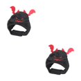 thumbnail image 3 of yingyy Adjustable Devil Cap For Pets For Halloween Parties Easy To Wear And Wash Polyester Cat Halloween Devil Costume Black 2Set, 3 of 6