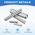 thumbnail image 3 of 40Pack 3mm x 28mm Dowel Pins, 304 Stainless Steel Round Head Pin, Silver, 3 of 7