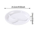 thumbnail image 3 of Binwennn Heat Imitation Porcelain Compartment Fast Food Trays Specifically Designed For School And Unit Canteens Commercial Grade Tableware Place Mats Indoor Set Outdoor Table Setting for 2 Dining, 3 of 4