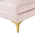 thumbnail image 5 of Modway Triumph Fauteuil d'Angle de Canapé Sectionnel en Velours de Performance à Canaux Capitonnés, Rose, 5 of 5