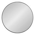 thumbnail image 2 of Kate and Laurel Rollo Round Framed Wall Mirror, Black 28" Diameter, 2 of 7