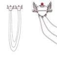 thumbnail image 1 of Nipple Chained 14G Nipple Shield Jewelry Surgical Steel Soaring Love Design, 1 of 2