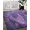thumbnail image 3 of Ahgly Tapis Rectangulaire Lavable en Machine Intérieur Transitionnel Violet, 5 Pieds x 7 Pieds, 3 of 7