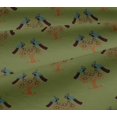 thumbnail image 5 of oneOone Viscose Jersey Fabric Bird & Tree Block Print Fabric BTY 60 Inch Wide, 5 of 5