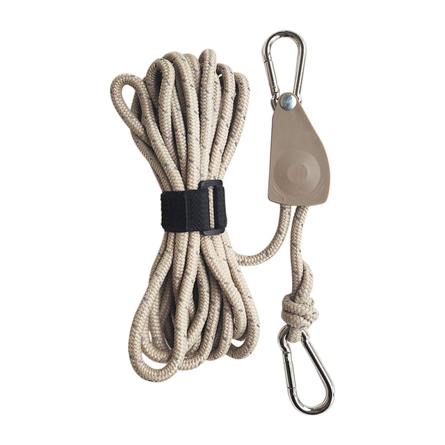 Vrorvz Portable Adjustable Camping Rope Tensioner Kit with Pulley System Reflective Cord Weather Resistant Nylon Great for Outdoor Activities Hang Tie Down Medium Weight Cargo