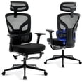 thumbnail image 1 of EDTara Mesh Ergonomic Office Chair, High-Back Swivel Design With Adjustable Lumbar Support, 3d Armrests and Reclining Back, 1 of 9