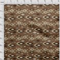 thumbnail image 4 of oneOone Tissu en Coton Flex Brun Ikat Matériel de Robe Tissu Imprimé Tissu au Mètre 40 Pouces de Large, 4 of 4