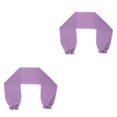 thumbnail image 4 of kurtrusly Boléro en Chiffon à Manches Longues Tendance pour Femmes Violet 2ensemble, 4 of 6