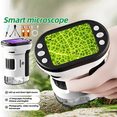 thumbnail image 2 of Microscope Portatif 1000X pour Enfants Écran 4K 2,0 Po Microscopes Numériques de Poche Rechargeables Lentilles Grossissantes Microscope, 2 of 7