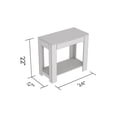 thumbnail image 4 of Safdie & Co. Accent Table 24L Brown Reclaimed Wood 1 Drawer 1 Shelf, 4 of 4