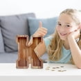 thumbnail image 3 of LSLJS Wooden English Letter Saving Can Transparent Glass Saving Can, Piggy Bank, 3 of 6