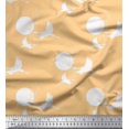thumbnail image 1 of Soimoi Poly Georgette Fabric Bamboo Tree,Moon & Stork Bird Print Fabric by The Yard 42 Inch Wide, 1 of 3