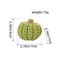 thumbnail image 2 of Desktop Decor Mini Knit Pumpkins Set Of 5 Autumn Bowl Filler Decorative Pumpkins For Table Orange Tiered Tray Decor Hostess Gift For Thanksgiving Coffee Table Fall, 2 of 3